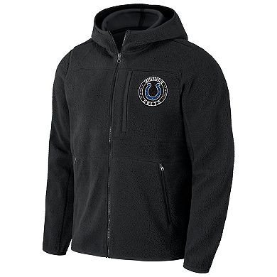 Men's NFL x Darius Rucker Collection by Fanatics Black Indianapolis Colts Sherpa Full-Zip Hoodie
