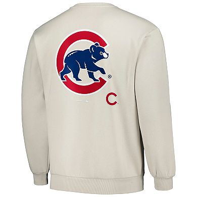 Men's PLEASURES Gray Chicago Cubs Ballpark Pullover Sweatshirt