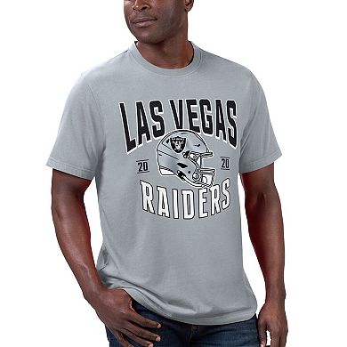 Men's G-III Sports by Carl Banks Black/Silver Las Vegas Raiders T-Shirt & Full-Zip Hoodie Combo Set