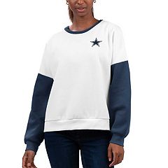 Dallas Cowboys Women Patchwork Hoodie Pullover Turtleneck Long