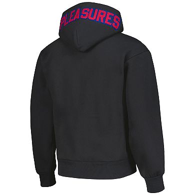 Men's PLEASURES Black Cleveland Guardians Opening Day Full-Zip Hoodie