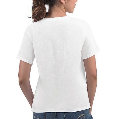 Women's G-III 4Her by Carl Banks White Tennessee Titans Play The Ball T-Shirt
