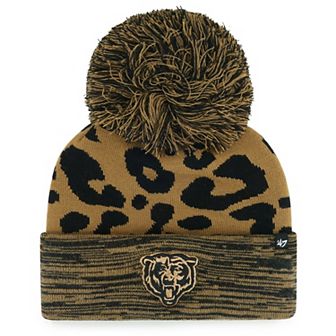 Women's '47 Brown Chicago Bears Rosette Cuffed Knit Hat with Pom