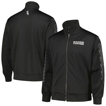 Men's Black Chicago White Sox Pitcher Full-Zip Track Jacket