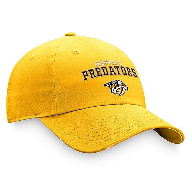 Women's Fanatics Branded Gold Nashville Predators Fundamental Two-Hit Adjustable Hat