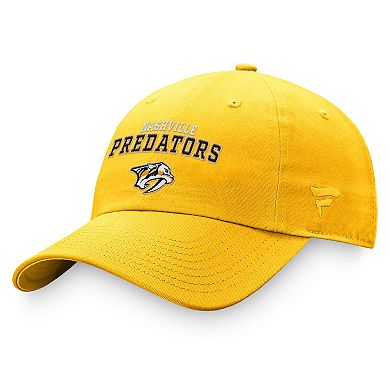 Women's Fanatics Branded Gold Nashville Predators Fundamental Two-Hit Adjustable Hat
