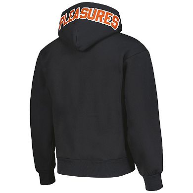 Men's PLEASURES Black Baltimore Orioles Opening Day Full-Zip Hoodie