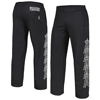 Men's Black Los Angeles Angels Pitcher Track Pants