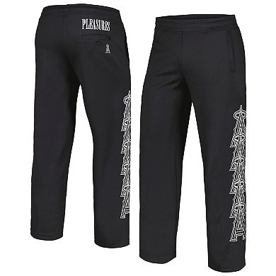 Men's PLEASURES Black Los Angeles Angels Pitcher Track Pants
