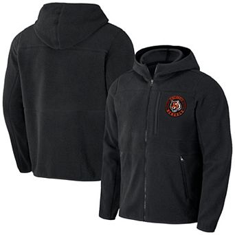 Men's NFL x Darius Rucker Collection by Fanatics Black Cincinnati Bengals Sherpa Full-Zip Hoodie
