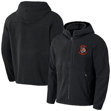 Men's NFL x Darius Rucker Collection by Fanatics Black Cincinnati Bengals Sherpa Full-Zip Hoodie