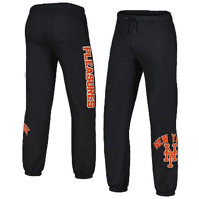 Men's PLEASURES Black New York Mets Opening Day Sweatpants