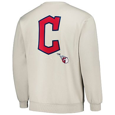 Men's PLEASURES Gray Cleveland Guardians Ballpark Pullover Sweatshirt