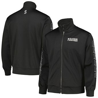Men's Black Seattle Mariners Pitcher Full-Zip Track Jacket
