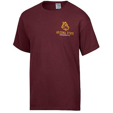 Men's Comfort Wash Maroon Arizona State Sun Devils Vintage Logo T-Shirt
