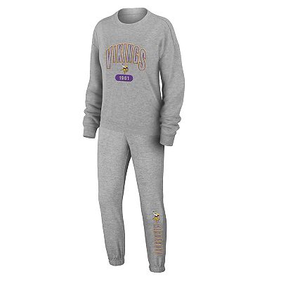 Women's WEAR by Erin Andrews Heather Gray Minnesota Vikings Plus