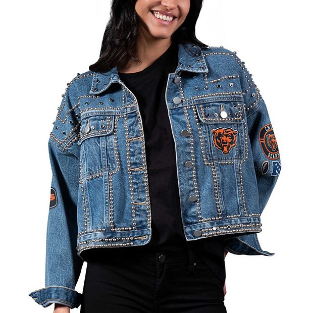 Chicago bears jean jacket sale