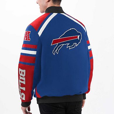 Men's G-III Sports by Carl Banks Royal Buffalo Bills Power Forward Racing Full-Snap Jacket