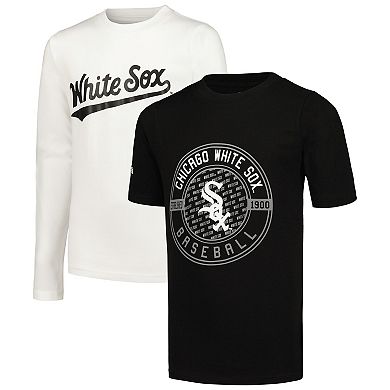 Youth Stitches Black/White Chicago White Sox T-Shirt Combo Set