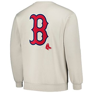 Men's PLEASURES Gray Boston Red Sox Ballpark Pullover Sweatshirt