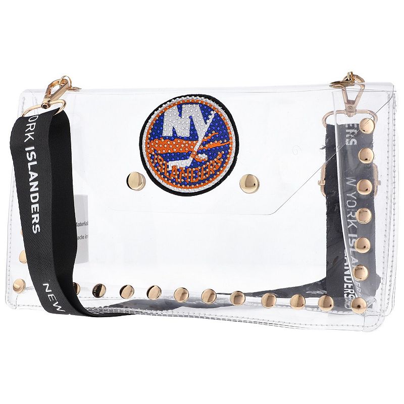 Cuce New York Islanders Crystal Clear Envelope Crossbody Bag, Isl Team