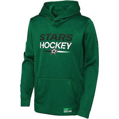 Youth Fanatics Branded Kelly Green Dallas Stars Authentic Pro Pullover Hoodie