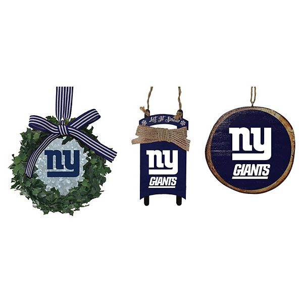 The Memory Company New York Giants Three-Pack Wreath, Sled & Circle ...