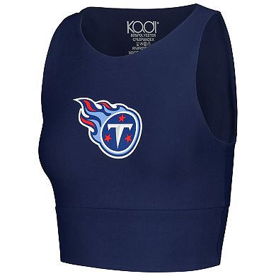 Women's Navy Tennessee Titans Leggings & Midi Bra Set