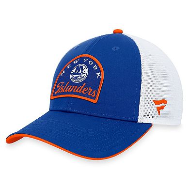 Men's Fanatics Branded Royal/White New York Islanders Fundamental Adjustable Hat