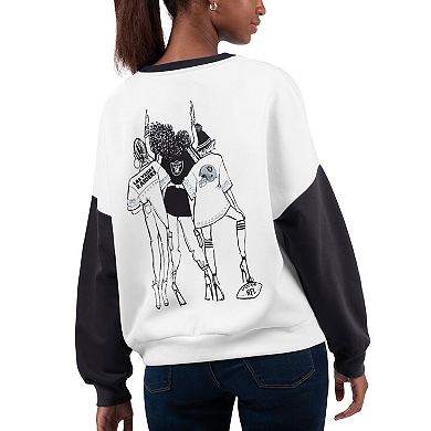 Women's G-III 4Her by Carl Banks White Las Vegas Raiders A-Game Pullover Sweatshirt