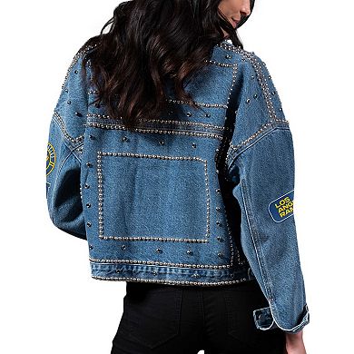 Women's G-III 4Her by Carl Banks Los Angeles Rams First Finish Medium Denim Full-Button Jacket