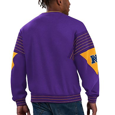 Men's Starter Purple Minnesota Vikings Face-Off Pullover Sweatshirt