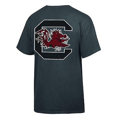 Men's Comfort Wash Charcoal South Carolina Gamecocks Vintage Logo T-Shirt