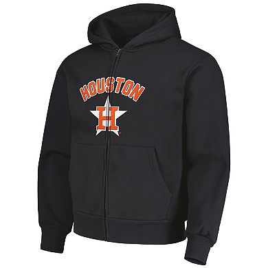 Men's PLEASURES Black Houston Astros Opening Day Full-Zip Hoodie