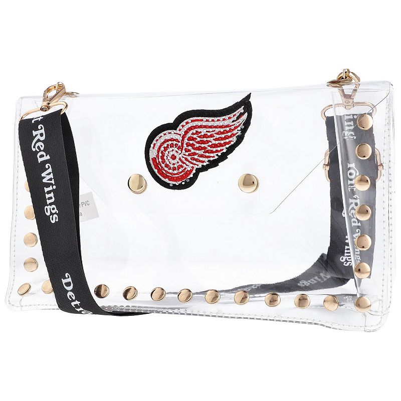 Cuce Detroit Red Wings Crystal Clear Envelope Crossbody Bag, Team
