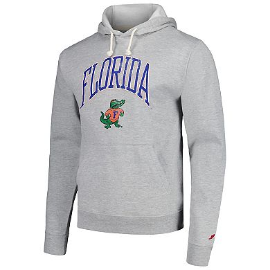 Men's League Collegiate Wear Heather Gray Florida Gators Tall Arch Essential Pullover Hoodie