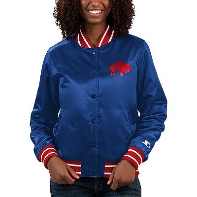 Women's Starter Royal Buffalo Bills Full Count Satin Full-Snap