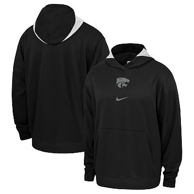 Men s Nike Black Kansas State Wildcats Basketball Spotlight Performance Pullover Hoodie