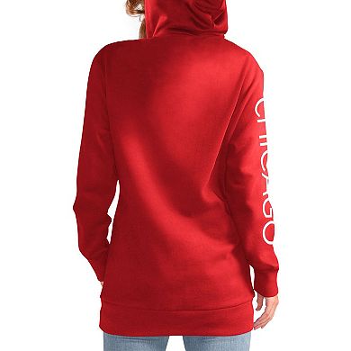 Women's G-III 4Her by Carl Banks Red Chicago Blackhawks Overtime Pullover Hoodie