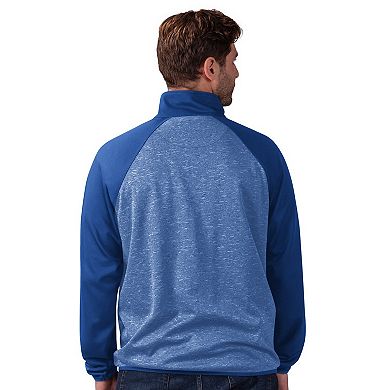 Men's G-III Sports by Carl Banks Blue New York Rangers RunnersÂ Raglan Full-Zip Track Jacket