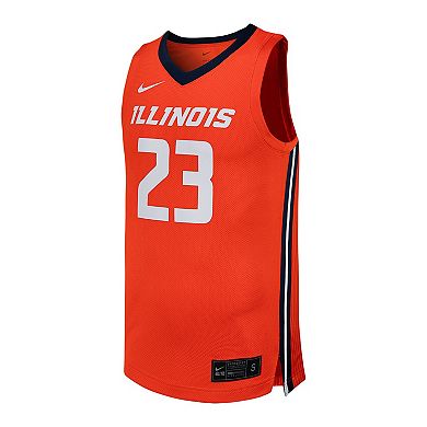 Men's Nike #23 Orange Illinois Fighting Illini Replica Basketball Jersey