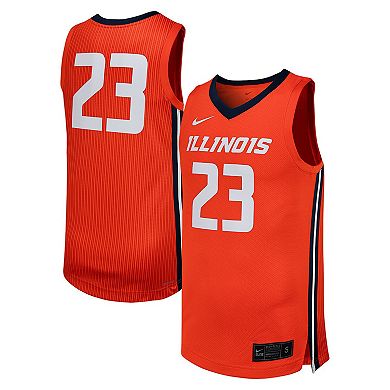 Men's Nike #23 Orange Illinois Fighting Illini Replica Basketball Jersey
