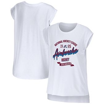 Women's WEAR by Erin Andrews White Colorado Avalanche Domestic Tank Top