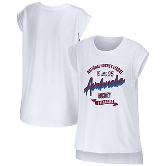 Women's WEAR by Erin Andrews White Colorado Avalanche Domestic Tank Top