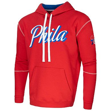 Unisex Red Stadium Essentials Philadelphia 76ers Monument Pullover Hoodie