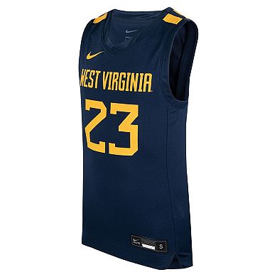 Youth Nike #24 Navy West Virginia Mountaineers Team Replica Basketball Jersey