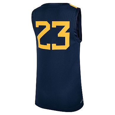 Youth Nike #24 Navy West Virginia Mountaineers Team Replica Basketball Jersey