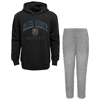 Toddler Black/Heather Gray Vegas Golden Knights Play by Play Pullover Hoodie & Pants Set