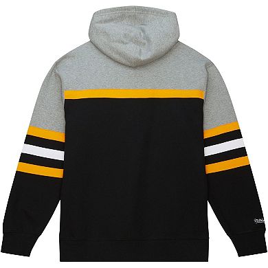Men's Mitchell & Ness Black/Gray Pittsburgh Penguins Head Coach Pullover Hoodie