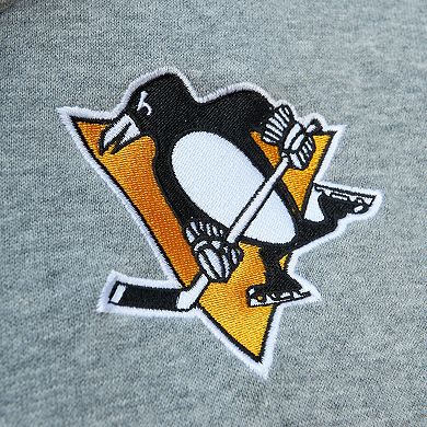 Men's Mitchell & Ness Black/Gray Pittsburgh Penguins Head Coach Pullover Hoodie
